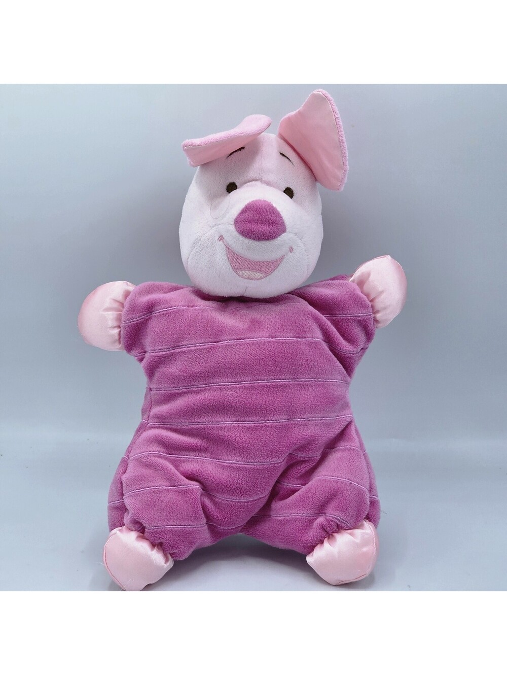 Disney Baby Piglet Rattle Crinkle Stuffed Animal Toy 12” Winnie The Pooh